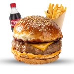 Grilled 1/2 Lb Burger Meal 