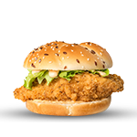 Fried 1/4 Spicy Chicken Fillet Burger 