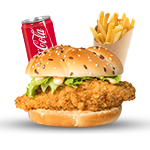Fried 1/2 Spicy Chicken Fillet Burger Meal 